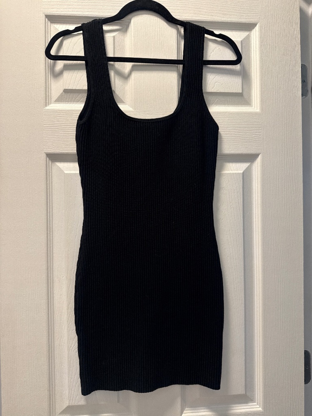 Black Thick Ribbed BodyCon